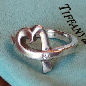 TIFFANY Loving Heart リング 14号　オールドティファニー TIFFANY Loving Heart リング 14号 オールドティファニー